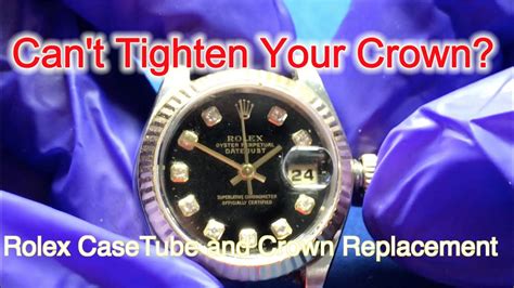 rolex case stripped|rolex case tube repair.